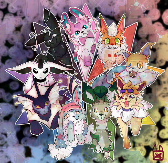 Eeveelution Rainbow Eeveelution Rainbow